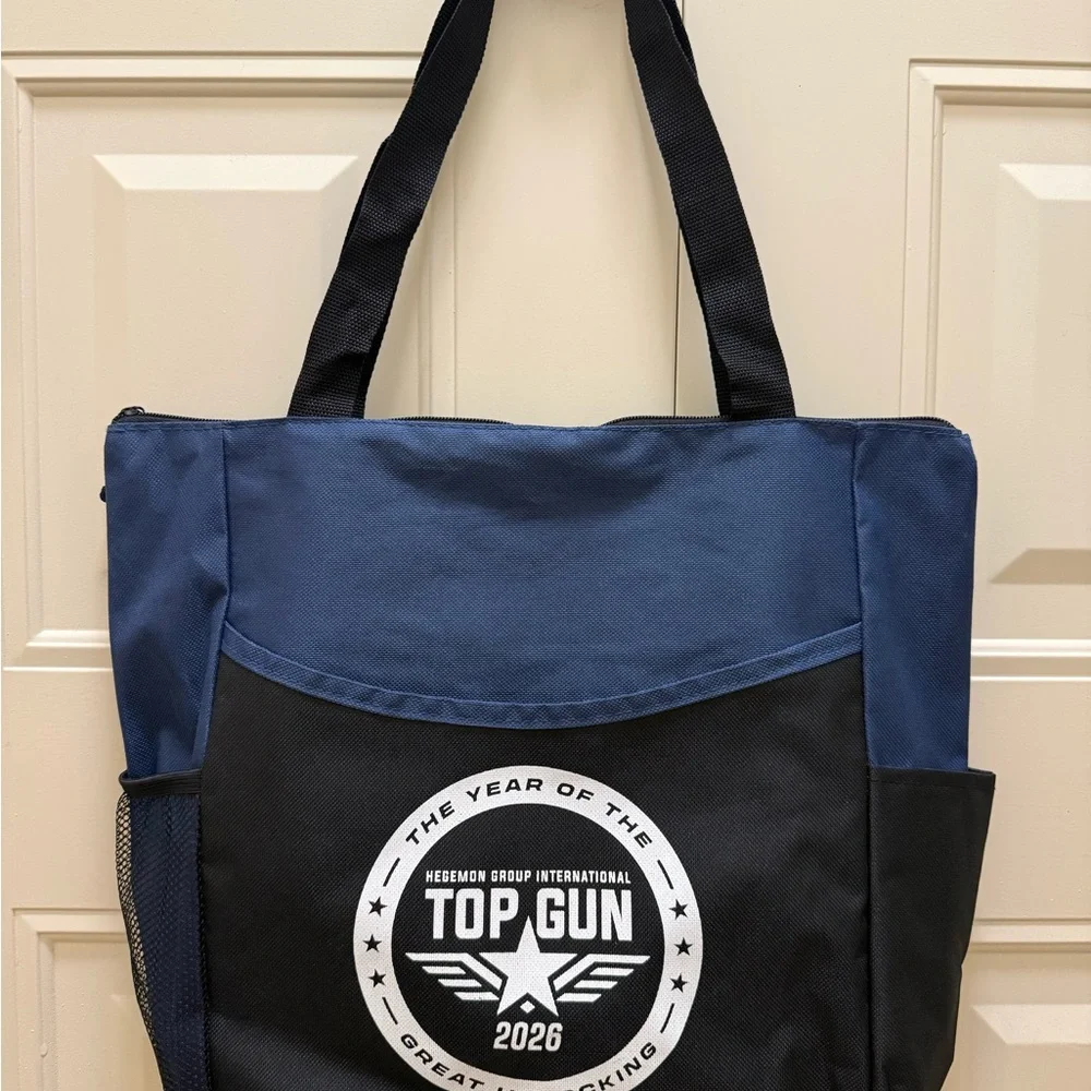 Black and Blue Tote Bag